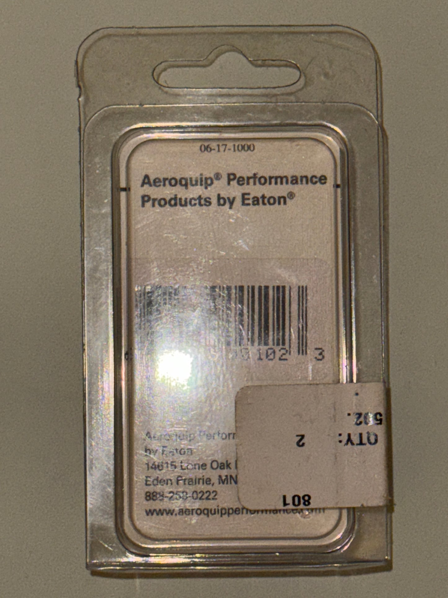 Aeroquip -6AN Straight Swivel Red/Blue