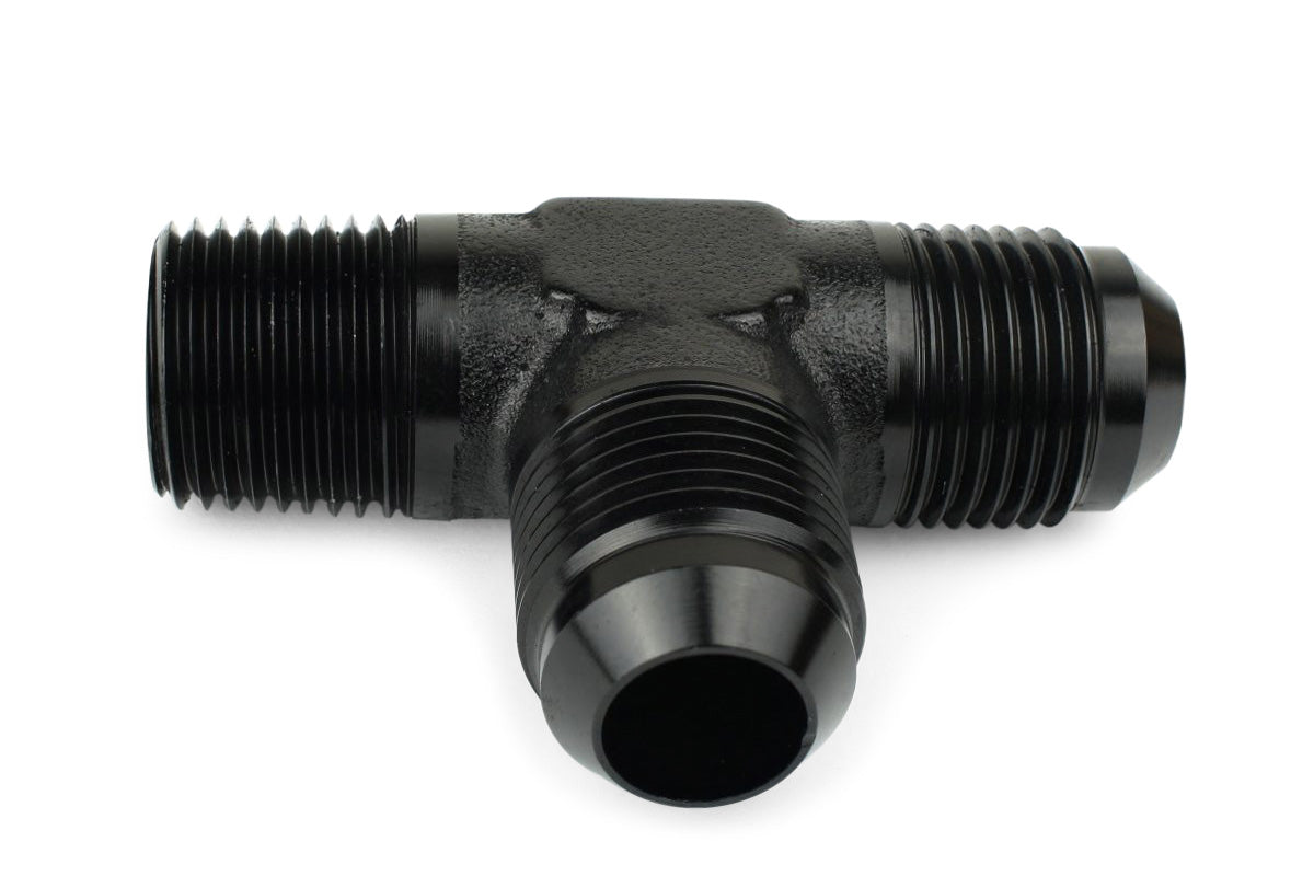 Male AN with NPT Male on Run Tee Fitting