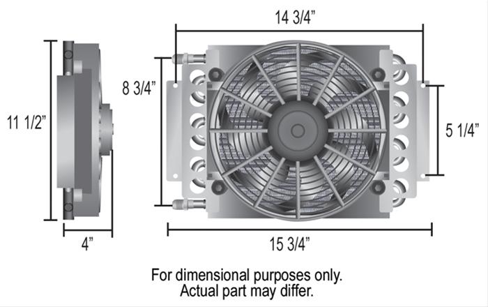 Derale Electra-Cool Remote Fluid Coolers 15820