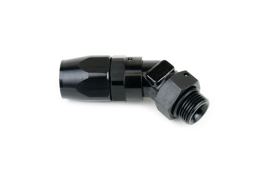 45-Degree Swivel AN Hose End to O-Ring Fitting