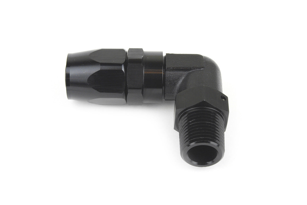 90-Degree Swivel AN Hose End to Male NPT Fitting