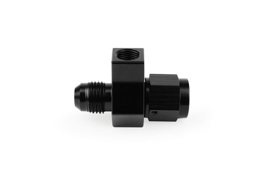 AN Male Flare to AN Female w/ Dual NPT Female Sensor Ports