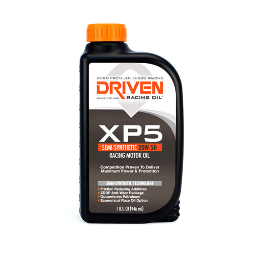 Driven Racing Oil XP5 SEMI-SYNTHETIC 20W-50 QUART