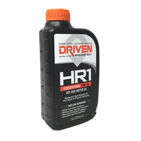 Driven Racing Oil HR1 HIGH ZINC CONVENTIONAL 15W-50 QUART