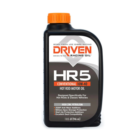 Driven Racing Oil HR5 HIGH ZINC CONVENTIONAL 10W-40 QUART