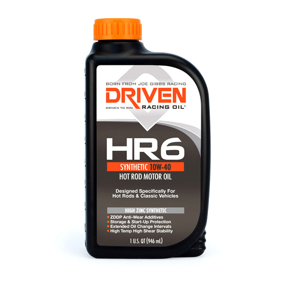 Driven Racing Oil HR6 HIGH ZINC SYNTHETIC 10W-40 QUART – MGR Products