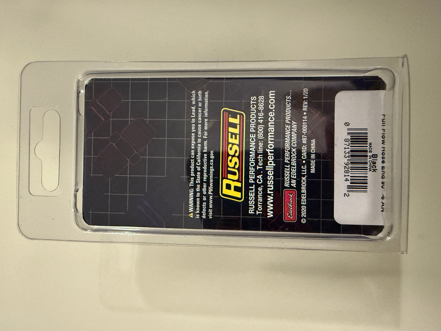 Russell -6AN 90° Hose End