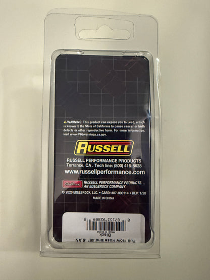 Russell -6AN 45° Hose End