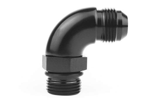 Low-Profile 90-degree AN Male Flare to Male ORB Adapter Fitting