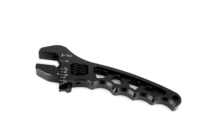 RaceFlux Anodized Aluminum Adjustable AN Wrench, -3AN to -12AN