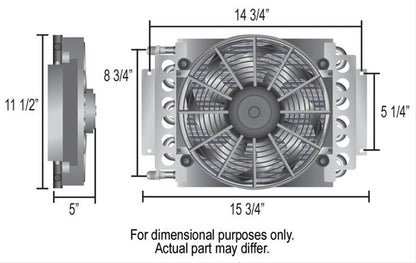 Derale Electra-Cool Remote Fluid Coolers 15800