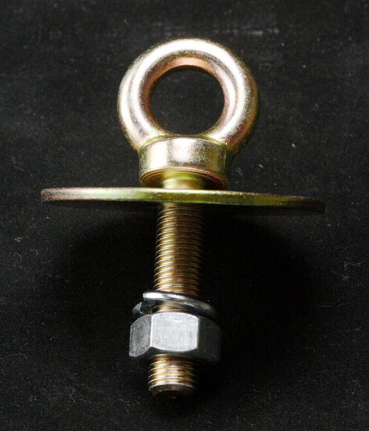 RaceQuip Eye Bolt, Seat Belt Harness, Steel, Gold Iridite